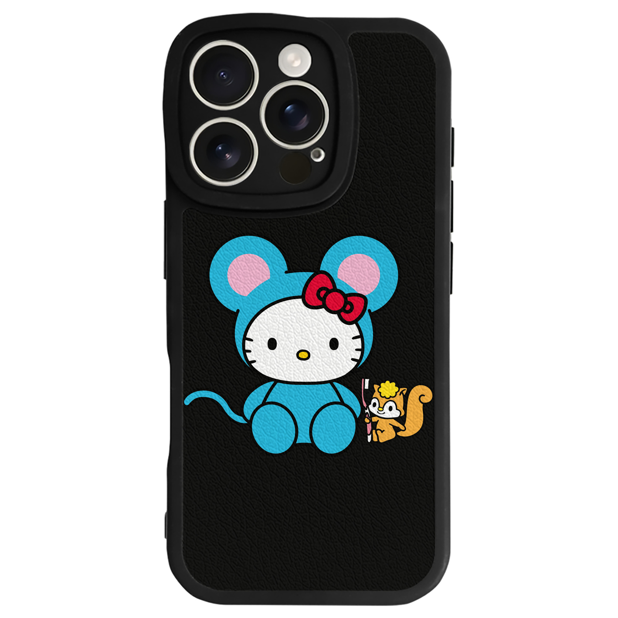 （画像用） Hello Kitty ハローキティ 【iPhone 16シリーズ対応】シリコンスマホケース（レザー調） 材質：シリコン